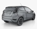 Ford Fiesta 掀背车 3门 (EU) 2012 3D模型