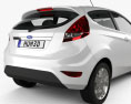 Ford Fiesta hatchback 3 puertas (EU) 2012 Modelo 3D
