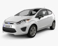 Ford Fiesta 해치백 3도어 (US) 2012 3D 모델 