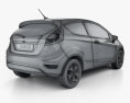 Ford Fiesta hatchback 3 porte (US) 2012 Modello 3D