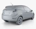 Ford Fiesta 해치백 3도어 (US) 2012 3D 모델 