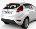Ford Fiesta 해치백 5도어 (EU) 2012 3D 모델 