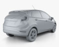 Ford Fiesta hatchback 5 portes (EU) 2012 Modèle 3d