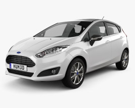 Ford Fiesta ハッチバック 5ドア (EU) 2013 3Dモデル