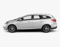 Ford Focus Wagon 2014 3d model side view