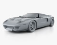 Ford GT 2006 3D模型 clay render