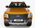 Ford Ranger Wildtrak Double Cab 2014 3d model front view