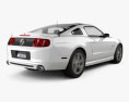 Ford Mustang 5.0 GT 2014 3D 모델  back view