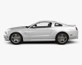Ford Mustang 5.0 GT 2014 3D模型 侧视图
