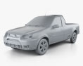 Ford Bantam 2014 3D-Modell clay render