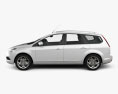 Ford Focus estate 2011 3D 모델  side view