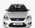 Ford Focus estate 2011 3D 모델  front view