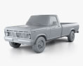 Ford F-150 1973 3d model clay render