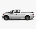 Ford F-150 Super Cab 2014 3d model side view