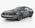 Ford Mustang GT coupe 2004 3D模型 wire render