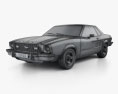 Ford Mustang クーペ 1974 3Dモデル wire render