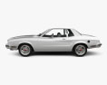 Ford Mustang coupe 1974 3D模型 侧视图