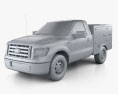 Ford F-150 6 Series WB 2014 3d model clay render