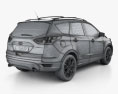 Ford Escape 인테리어 가 있는 2016 3D 모델 