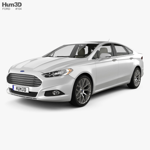 Ford Fusion (Mondeo) with HQ interior 2016 3D model