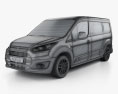 Ford Tourneo Connect 2016 3d model wire render