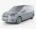 Ford Transit Connect 2016 3d model clay render