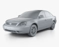Ford Five Hundred 2007 3d model clay render
