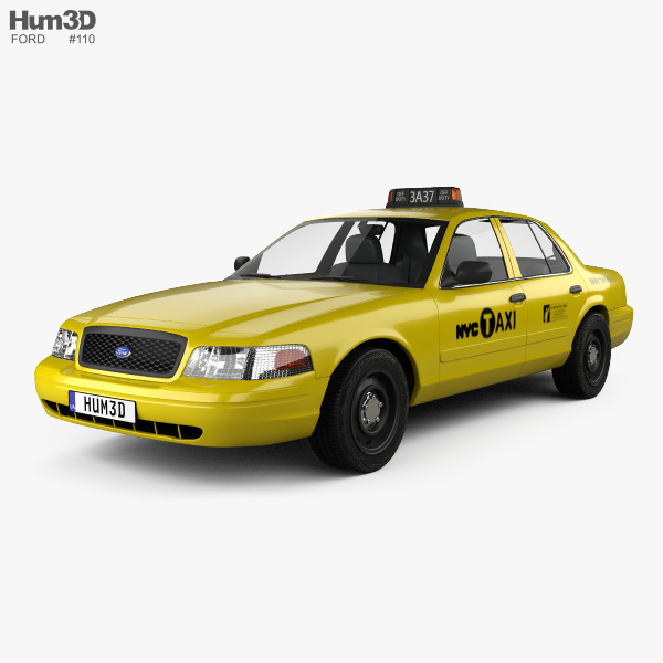 Ford Crown Victoria New York Taxi 2011 3D model