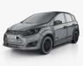 Ford C-MAX Energi 2014 3D模型 wire render