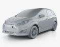 Ford C-MAX Energi 2014 Modello 3D clay render