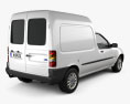 Ford Courier Van UK 1999 3D 모델  back view