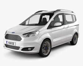 3D model of Ford Tourneo Courier 2016