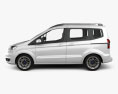 Ford Tourneo Courier 2016 Modelo 3D vista lateral