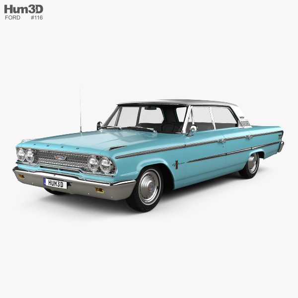 Ford Galaxie 500 hardtop 1963 3D model