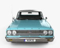 Ford Galaxie 500 hardtop 1963 3D 모델  front view