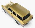 Ford Taunus P2 17M kombi 1957 3D模型 顶视图