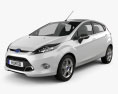 Ford Fiesta Zetec 5ドア ハッチバック 2012 3Dモデル