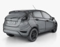 Ford Fiesta Zetec 5门 掀背车 2012 3D模型