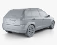 Ford Figo (Ikon Hatch) 2015 Modello 3D