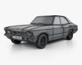 Ford Cortina TC Mark III 세단 1970 3D 모델  wire render