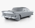 Ford Crown Victoria 1955 3D 모델  clay render