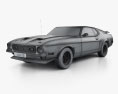 Ford Mustang Mach 1 1971 3d model wire render