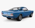 Ford Mustang Fastback 1965 3d model back view