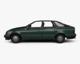 Ford Scorpio 해치백 1991 3D 모델  side view