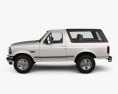 Ford Bronco 1996 3D模型 侧视图