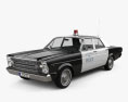 Ford Galaxie 500 Police 1966 3d model