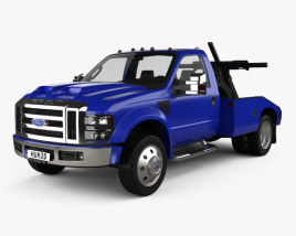 Ford Super Duty F-550 Tow Truck with HQ interior 2007 3D model