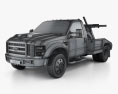Ford Super Duty F-550 Tow Truck with HQ interior 2007 3d model wire render