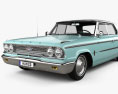 Ford Galaxie 500 hardtop mit Innenraum 1963 3D-Modell