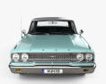 Ford Galaxie 500 hardtop 인테리어 가 있는 1963 3D 모델  front view